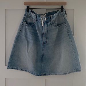 Madewell relaxed denim skirt
